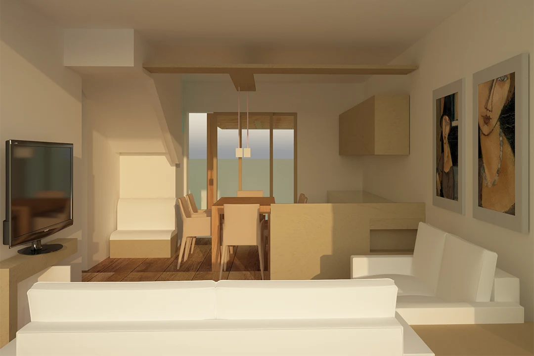 Relis Immobiliare – Porzione di bifamiliare al centro di Quartu Sant’Elena – 1 – Render Living – Via Carducci – Quartu Sant’Elena Porzione di bifamiliare al centro di Quartu S.E.