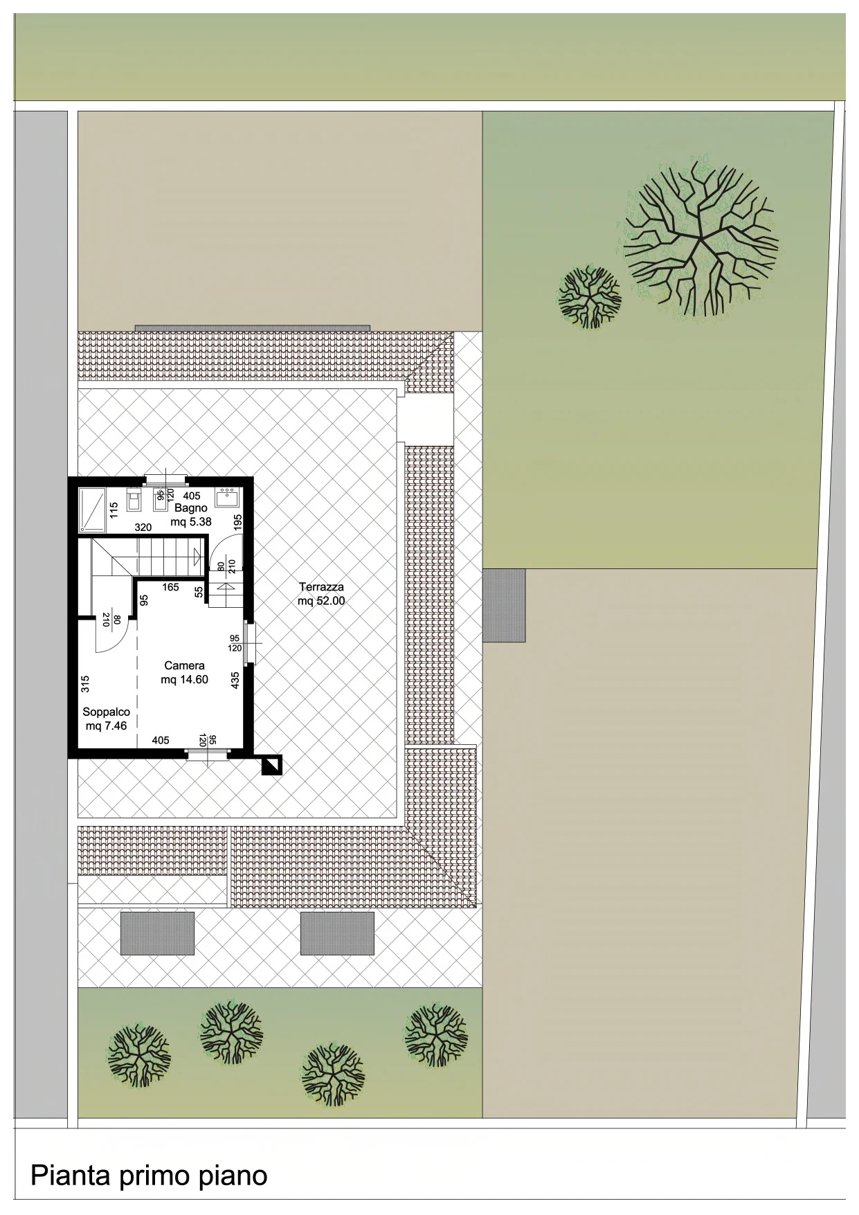 Relis Immobiliare – Agenzia Immobiliare a Quartu Sant’Elena – Villa in vendita a Margine Rosso – Via Valenzia – Pianta Primo Piano Villetta Bifamiliare con tripla esposizione a Margine Rosso